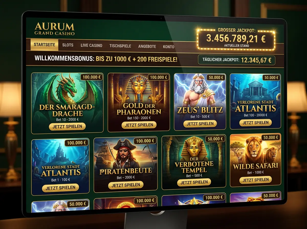 Spinmills — Spielsaal und Angebot